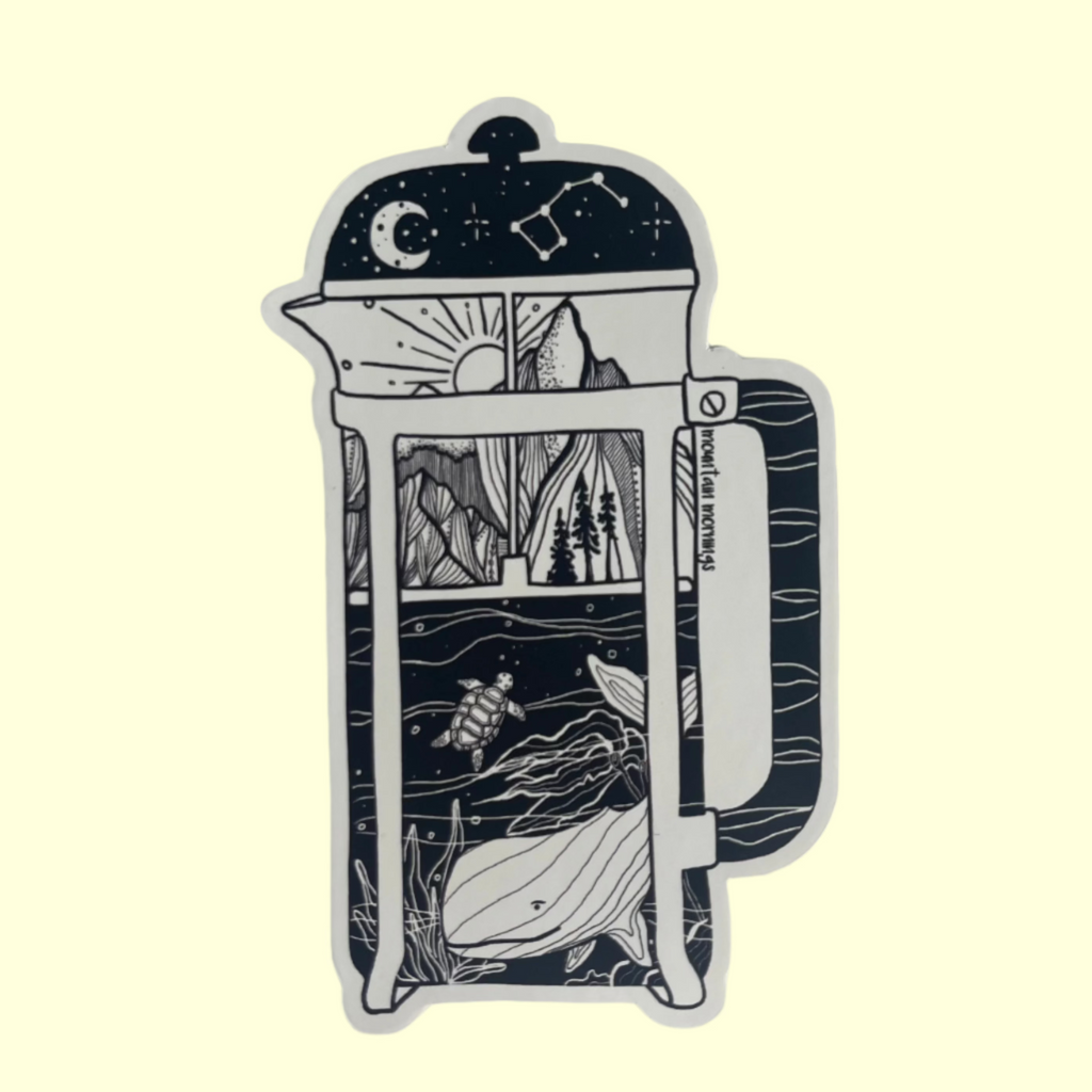 French Press Sticker